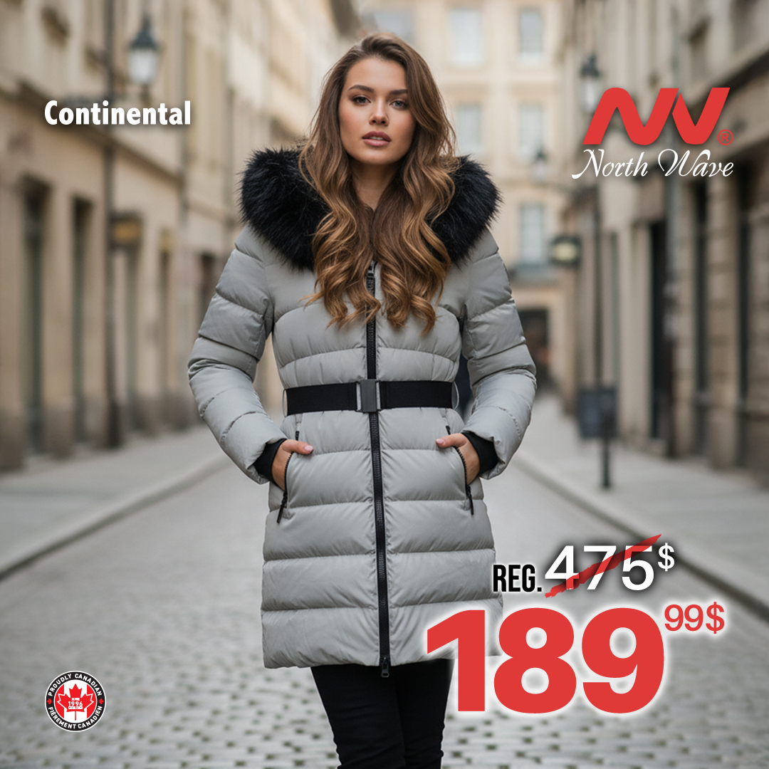 Manteaux North Wave : Élégance, chaleur et rabais exclusifs chez Continental