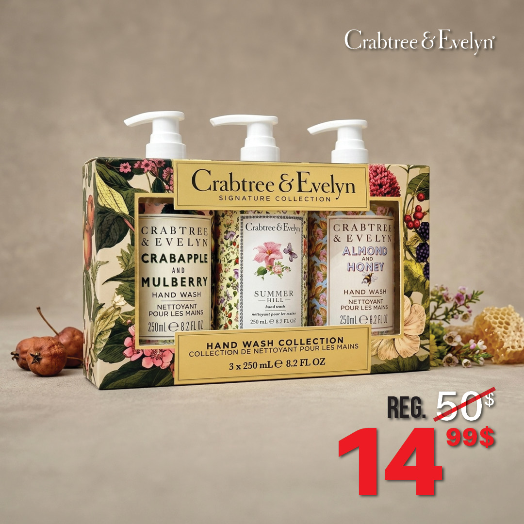 Ensemble de trois nettoyants pour les mains Crabtree & Evelyn