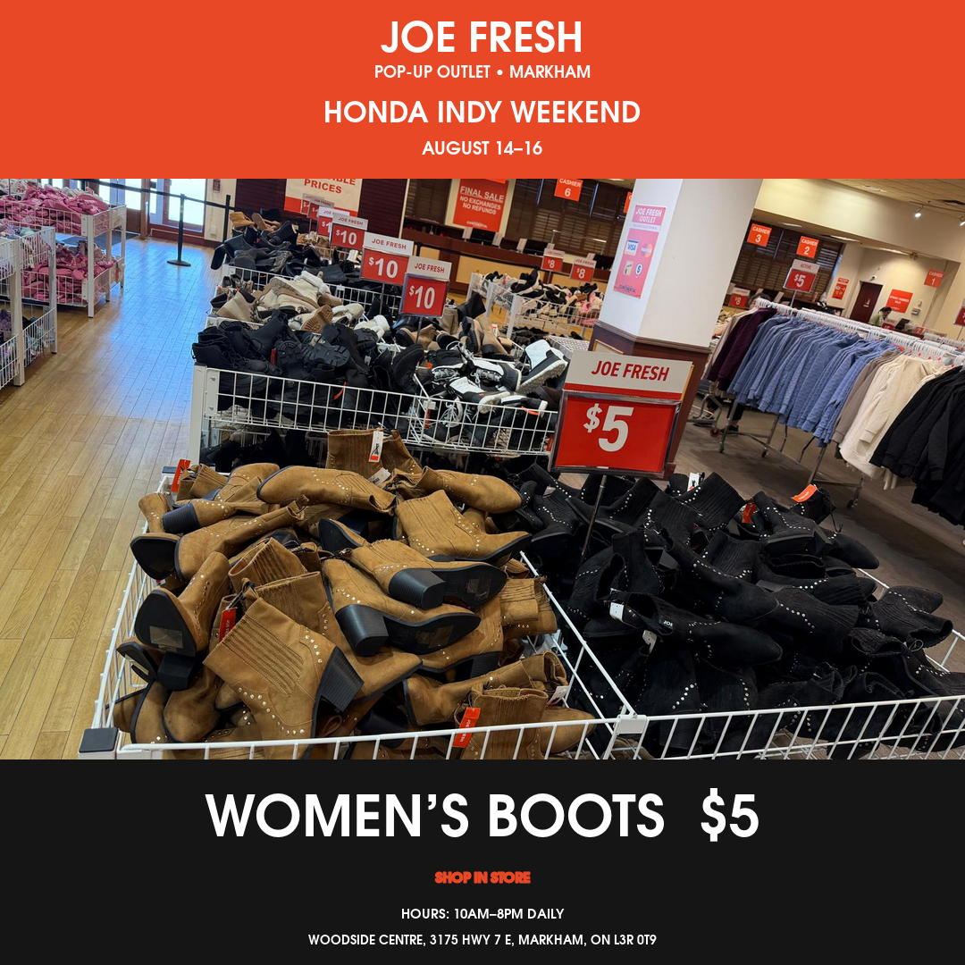 Joe Fresh Markham women's boots for $5