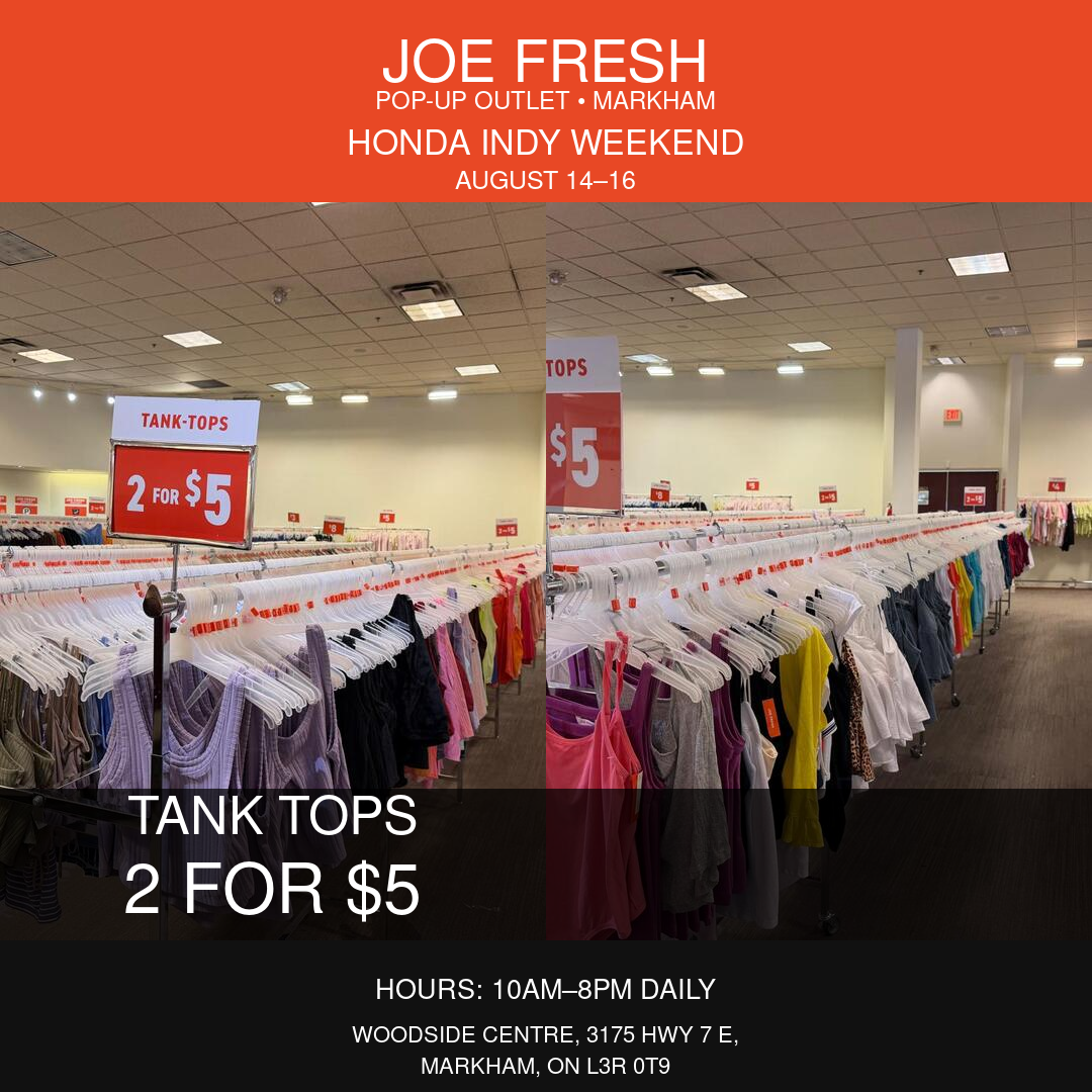 Joe Fresh Markham tank tops two for $5